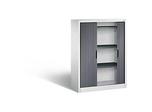 4050646336373 - Rollladenschrank Omnispace H1345B1000T420 mm Lichtgrau Schwarzgrau