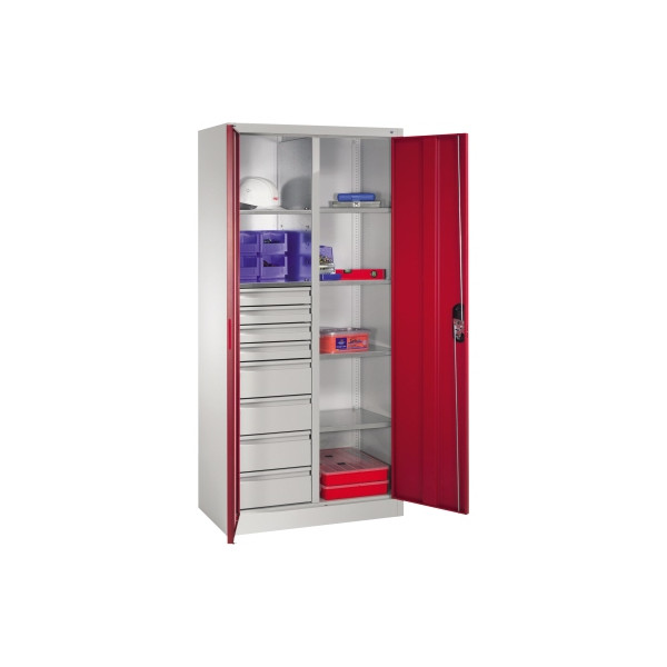 4050646360439 - Werkzeugschrank 8921305S10049 6Bd 8Sch 1950x930x500mm lgr rrt 4050646360439 C+P-Möbel