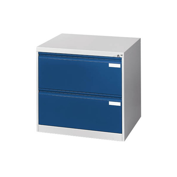 4050646563953 - CP C 2000 Acurado Hängeregistraturschrank lichtgrau blau 2 Schubladen 787 x 590 x 733 cm