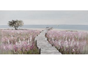 4050743047110 - Gemälde HOLZSTEG ZUM STRAND (LBH 70x140x380 cm) LBH 70x140x380 cm bunt Bild Kunstdruck Wandbild