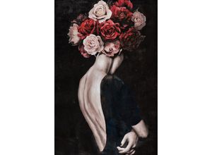 4050743056778 - Gemälde SCHÖNHEIT MIT ROSEN (LBH 80x120x350 cm) LBH 80x120x350 cm bunt Bild Kunstdruck Wandbild