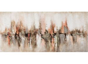 4050743060102 - Gemälde ABSTRAKTE SKYLINE (LBH 70x140x4 cm) LBH 70x140x4 cm bunt Bild Kunstdruck Wandbild