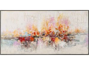 4050743060942 - Gemälde WARME FARBMELODIE (LBH 7250x14250x450 cm) LBH 7250x14250x450 cm bunt Bild Kunstdruck Wandbild