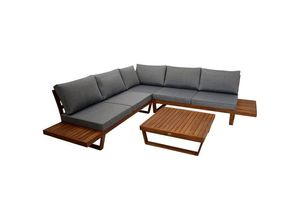 4050747232802 - Gartenlounge-Set CARTAGENA (1-tlg) Ecksofa 250x250cm Akazie geölt Pol