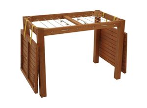 4050747259403 - Degamo - Funktions - Gartentisch mit Wäscheständerfunktion 100x60x745cm Eukalyptus FSC®-zertifiziert