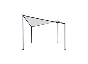 4050747638000 - Sonnensegel Pavillon ORLANDO 35x35 Meter mit Plane PVC-bechichtet weiss