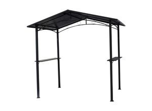 4050747653003 - Grillpavillon TOULOUSE 25x16 Meter Stahl dunkelgrau Dach aus Metall