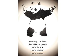 4050819345157 - Destroy Racism Poster Panda