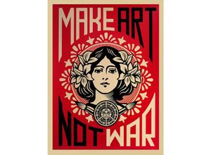 4050819539501 - - Shepard Fairey Kunstdruck Make Art Not War