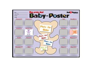 4050819905429 - - Das erste Mal Rubbel-Poster Baby DIN-A-2