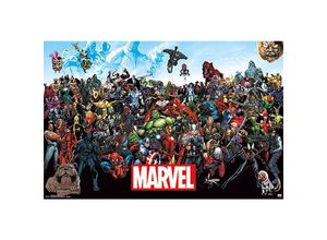 4050819930537 - - Marvel Poster Line Up 15 Collage der wichtigsten Helden!