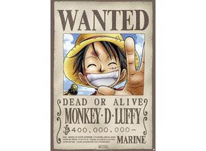 4050819951297 - - One Piece Poster Wanted Monkey d Luffy Dead or Alive