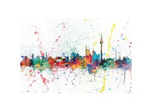 4050819988156 - - Berlin Skyline Poster Michael Tompsett Die Berliner Skyline in Wasserfarben