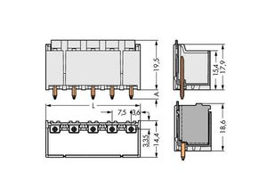 4050821164630 - Stiftgehäuse-Platine 2092 Polzahl Gesamt 2 Rastermaß 750 mm 2092-3402 100 St