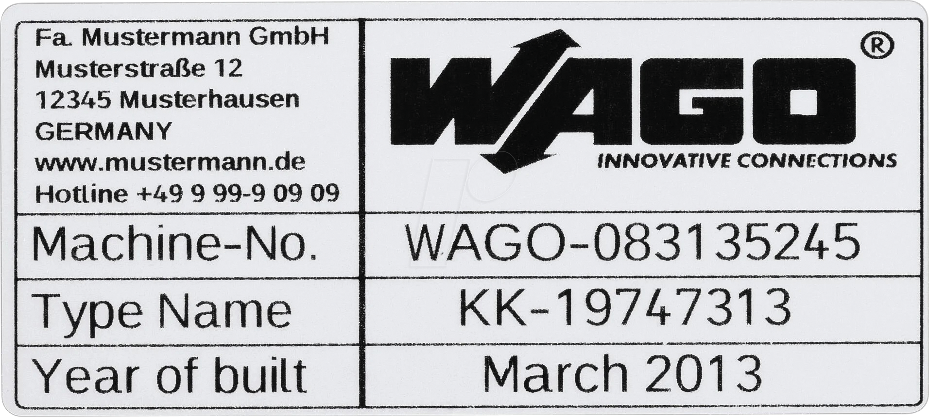 4050821632627 - 210-804 210-804 Etiketten für Thermotransferdrucker Beschriftungsfläche 99 x 44 mm Silber Anzahl Markierer 500 500 St