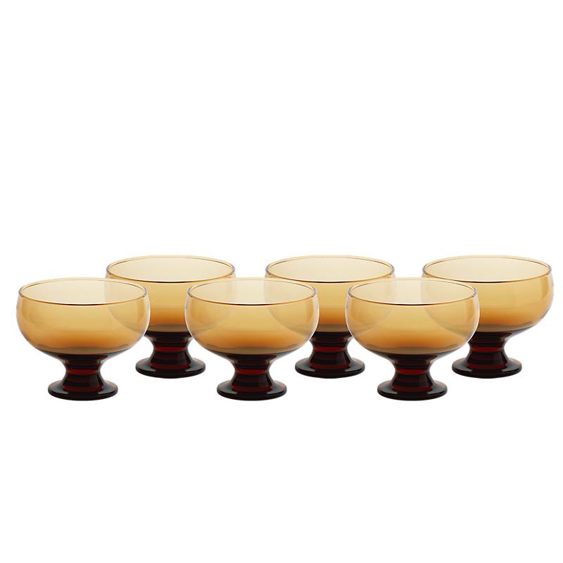 4050832323330 - Eiscremeglas Eisbecher Desserschale orange Puro Colori 6er-Set 320ml Gelato