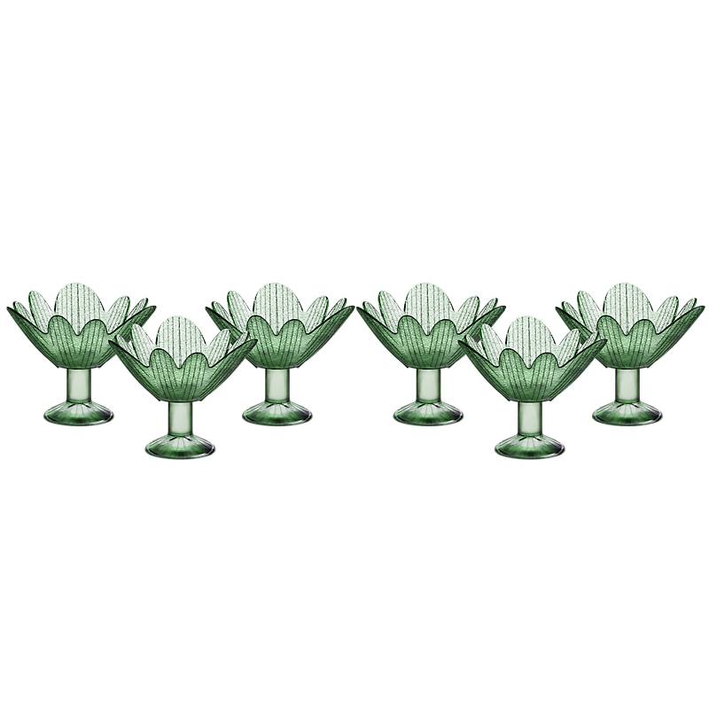 4050832323699 - Eiscremeglas Eisbecher Eisglas Eisschale Seerose 6er-Set grün Colori Gelato 11cm