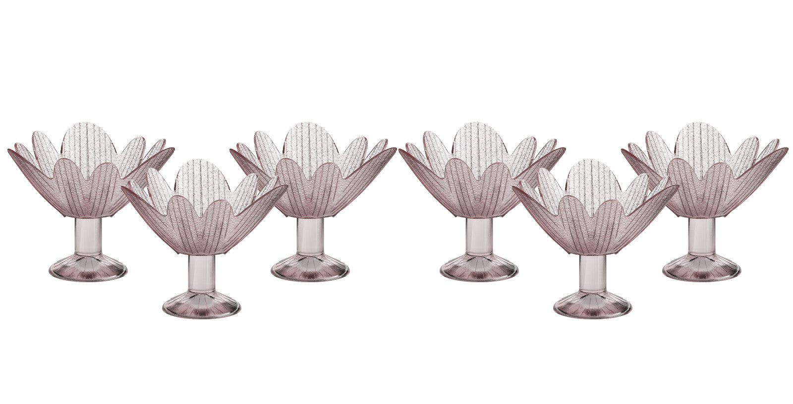 4050832323767 - Eiscremeglas Eisbecher Eisglas Eisschale Seerose 6er-Set rosa Colori Gelato 11cm