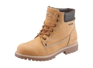 4050849896889 - Große Größen Schnürboots camelfarben Gr43