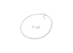 4050878432317 - Schmuckset ELLI 925 Silber Muschelkernperlen Schmuck-Sets Gr 46 cm weiß Damen Schmucksets Schmuck-Sets