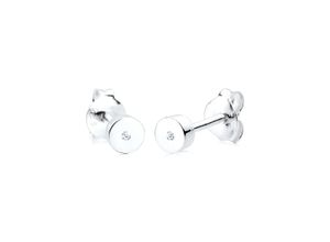 4050878481636 - Paar Ohrstecker ELLI DIAMONDS Kreis Geo Filigran Diamant (001 ct) 925 Silber Ohrringe Gr OneSize 0002 ct P1 = bei 10-facher Vergrößerung erkennbare Einschlüsse mit Diamanten Silber 925 (Sterlingsilber) silberfarben (silber weiß) Damen