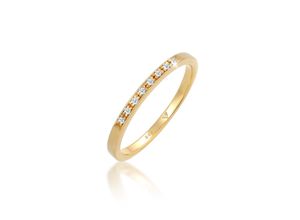 4050878496319 - Verlobungsring ELLI DIAMONDS Bandring Verlobung Diamant (004 ct) 585 Gelbgold Fingerringe Gr 52 mm 0008 carat ct P1 = bei 10-facher Vergrößerung erkennbare Einschlüsse Gelbgold 585 2 mm weiß (weiß weiß) Damen Verlobungsringe