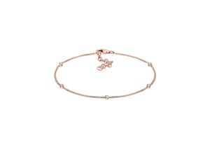 4050878501945 - Armband ELLI Basic Kristalle 925 Sterling Silber Armbänder Gr 19 cm mit Steinen Silber 925 (Sterlingsilber) rosegold (rosegold weiß) Damen Armbänder