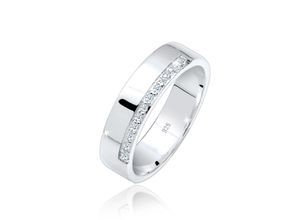 4050878507558 - Verlobungsring ELLI DIAMONDS Bandring Basic Diamanten (006 ct) 925 Silber Fingerringe Gr 54 mm 0012 carat ct P1 = bei 10-facher Vergrößerung erkennbare Einschlüsse Silber 925 (Sterlingsilber) 45 mm weiß (weiß weiß) Damen Verlobungsringe