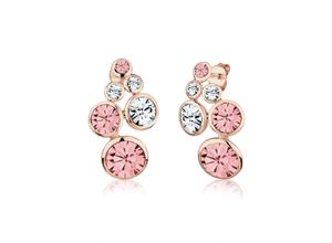 4050878516499 - Paar Ohrstecker ELLI Ohrstecker Kristalle Glamour rosegold Ohrringe Gr OneSize mit Steinen Silber 925 (Sterlingsilber) rosegold (rosegold rosa) Damen