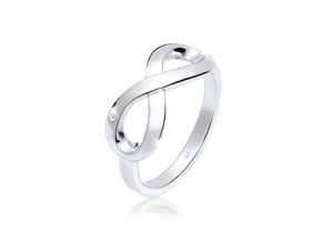 4050878522056 - Verlobungsring ELLI DIAMONDS Infinity Ewig Diamant (0015 ct) 925 Silber Fingerringe Gr 52 mm 0003 carat ct P1 = bei 10-facher Vergrößerung erkennbare Einschlüsse Silber 925 (Sterlingsilber) 2 mm weiß (weiß weiß) Damen Verlobungsringe