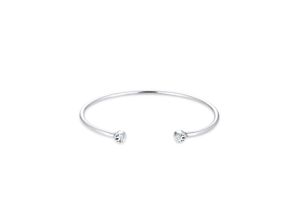 4050878536275 - Armreif ELLI Armreif Trend Kristalle 925 Silber Armbänder Gr 17 cm mit Stein Silber 925 (Sterlingsilber) weiß (weiß weiß) Damen Armreifen