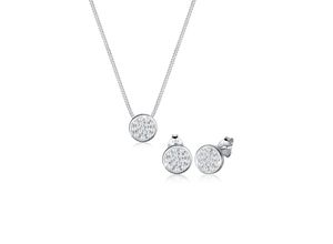 4050878536831 - Schmuckset ELLI Zirkonia 925 Sterling Silber Schmuck-Sets Gr OneSize silberfarben (silber weiß) Damen Schmucksets