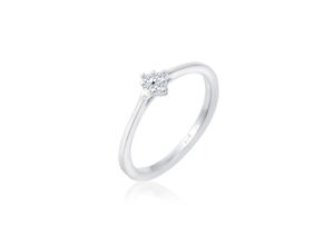 4050878539801 - Verlobungsring ELLI DIAMONDS Diamant (008 ct) Verlobung Klassik 925 Silber Fingerringe Gr 56 mm 0012 carat ct P1 = bei 10-facher Vergrößerung erkennbare Einschlüsse Silber 925 (Sterlingsilber) 1 mm silberfarben (silber weiß) Damen Verlobungsringe