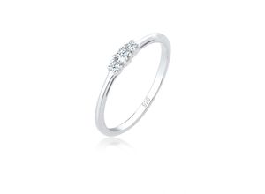 4050878554477 - Verlobungsring ELLI DIAMONDS Verlobungsring Diamant (006 ct) Zart 925 Silber Fingerringe Gr 54 mm 0012 carat ct P1 = bei 10-facher Vergrößerung erkennbare Einschlüsse Silber 925 (Sterlingsilber) 1 mm silberfarben (silber weiß) Damen Verlobungsringe