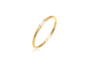 4050878555269 - Verlobungsring ELLI PREMIUM Stabelring Topas Rechteck Verlobung 585 Gelbgold Fingerringe Gr 58 mm Gelbgold 585 1 mm goldfarben (gold weiß) Damen