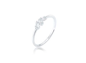 4050878560430 - Verlobungsring ELLI DIAMONDS Verlobung Diamant (0105 ct) Pavé 925 Silber Fingerringe Gr 54 mm 0021 carat ct P1 = bei 10-facher Vergrößerung erkennbare Einschlüsse Silber 925 (Sterlingsilber) 1 mm silberfarben (silber weiß) Damen Verlobungsringe