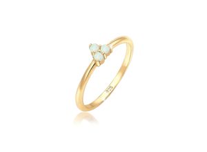 4050878564032 - Fingerring ELLI Opal Kreis Trio Trend 925er Silber Fingerringe Gr 54 mm mit Steinen Silber 925 (Sterlingsilber) 1 mm goldfarben (gold weiß) Damen