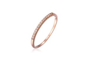 4050878566616 - Verlobungsring ELLI DIAMONDS Verlobung Diamanten (007 ct) Edel 750 Roségold Fingerringe Gr 52 mm 0014 carat ct P1 = bei 10-facher Vergrößerung erkennbare Einschlüsse Roségold 750 1 mm rosegold (rosegold weiß) Damen Verlobungsringe