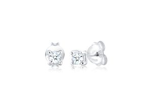 4050878568719 - Paar Ohrstecker ELLI DIAMONDS Basic Diamant (012 ct) 925er Silber Ohrringe Gr OneSize 0024 carat ct P1 = bei 10-facher Vergrößerung erkennbare Einschlüsse mit Diamanten Silber 925 (Sterlingsilber) silberfarben (silber weiß) Damen Ohrstecker