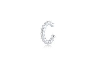 4050878583385 - Single-Ohrhaken ELLI Basic Single Earcuff Kugeln Ohrklemme 925 Silber Ohrringe Gr OneSize ohne Stein Silber 925 (Sterlingsilber) silberfarben (silber) Damen