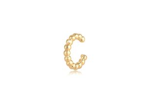 4050878583392 - Single-Ohrhaken ELLI Basic Single Earcuff Kugeln Ohrklemme 925 Silber Ohrringe Gr OneSize ohne Stein Silber 925 (Sterlingsilber) goldfarben (gold) Damen