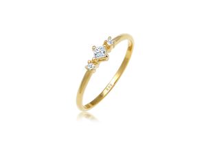 4050878584214 - Verlobungsring ELLI DIAMONDS Prinzessschliff Diamant (013 ct) 585 Gelbgold Fingerringe Gr 54 mm 0006 carat ct P1 = bei 10-facher Vergrößerung erkennbare Einschlüsse Gelbgold 585 12 mm goldfarben (gold weiß) Damen