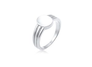 4050878586829 - Siegelring ELLI Siegelring Basic Blogger Geo 925 Sterling Silber Fingerringe Gr 54 mm Silber 925 (Sterlingsilber) 5 mm silberfarben (silber) Damen Fingerringe