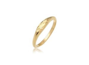 4050878592318 - Siegelring ELLI Siegelring Oval Pinky Ring 925 Silber Fingerringe Gr 48 mm Silber 925 (Sterlingsilber) 2 mm goldfarben (gold) Damen