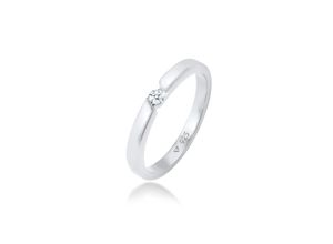 4050878605179 - Diamantring ELLI DIAMONDS Verlobungsring Diamant (006 ct) 925 Silber Fingerringe Gr 54 mm 0012 carat ct P1 = bei 10-facher Vergrößerung erkennbare Einschlüsse mit Diamanten Silber 925 (Sterlingsilber) silberfarben (silber weiß) Damen Diamantringe