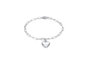 4050878617738 - Armband ELLI Herz Liebe Trend Romantik 925 Silber Armbänder Gr 16 cm ohne Stein Silber 925 (Sterlingsilber) silberfarben (silber) Damen