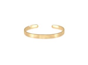 4050878618605 - Armband KUZZOI Herren Basic Bangle Matt 925 Silber Armbänder Gr 19 cm ohne Stein Silber 925 (Sterlingsilber) goldfarben (gold) Herren Armbänder