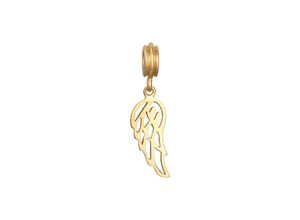 4050878650025 - Nenalina Charm Bead Anhänger Flügel Schutzsymbol 925 Silber (Farbe Gold)