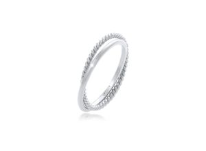 4050878674083 - Fingerring ELLI Wickelring Klassik Fein Gedreht 925 Silber Fingerringe Gr 50 mm ohne Stein Silber 925 (Sterlingsilber) silberfarben (silber) Damen Fingerringe