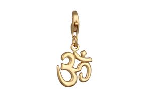 4050878689636 - Nenalina Charm Om Symbol Anhänger 925 Silber (Farbe Gold)